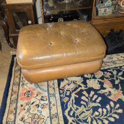 Genuine Leather Ottoman (Foot Stool)