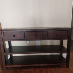 Dark Wood Console Table