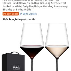 Great Moving Deal New Moderne Elegance Set Of 2 🍷 Glasses 
