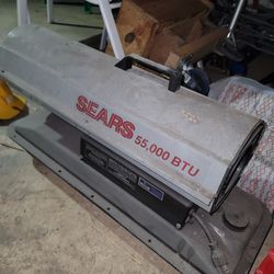 55000 Btu Sears Torpedo Kerosene Heater 
