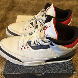 Size 10.5 - Jordan 3 Retro Denim SE Fire Red 2020