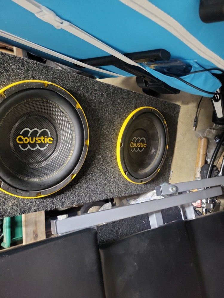 2-10inch Coustic Subs +400 Watt Coustic Amp