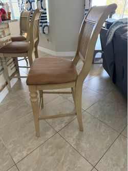 3 bar height chairs