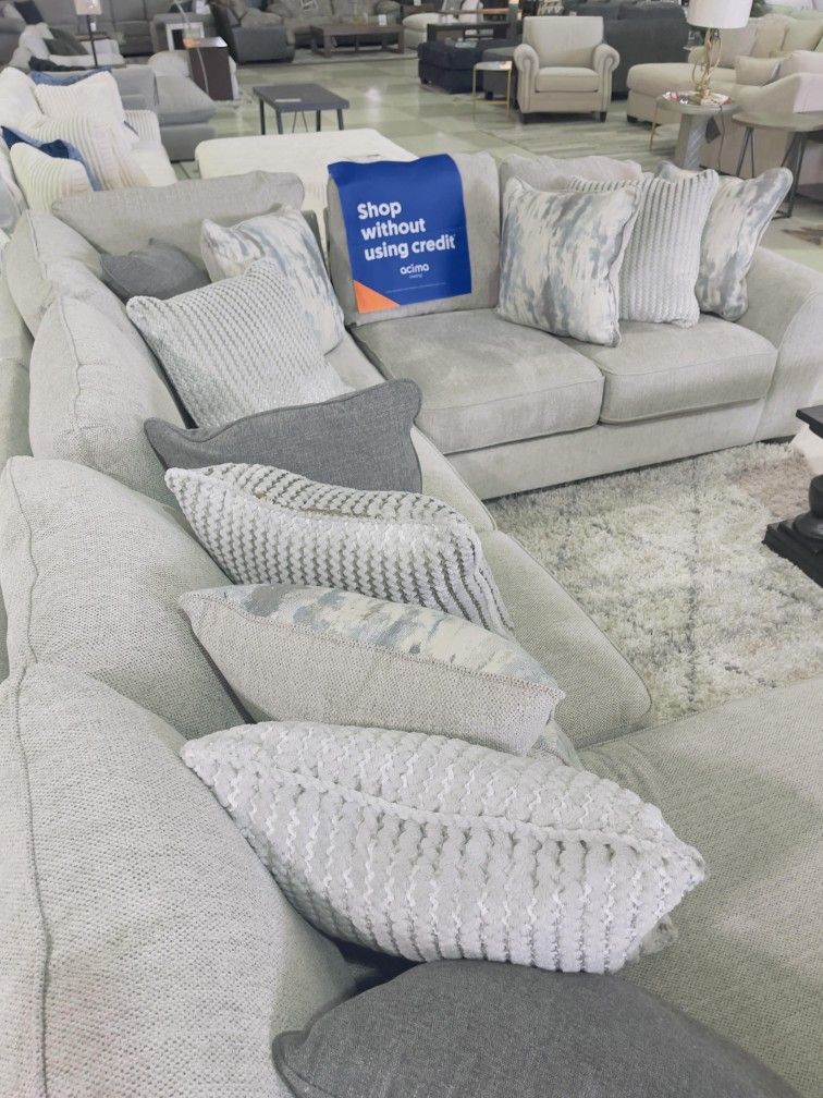 Plush Comfy Large Sectional Home Decor 💥 Brand New 🆕 Fast Delivery 🚚 On Display 