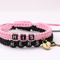 2 pcs. HIS/HERS Couples Braided Bracelet