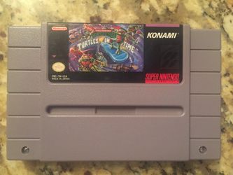 Super Nintendo SNES Teenage Mutant Ninja Turtles IV(4) Turtles in Time