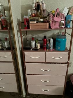 Pink dresser