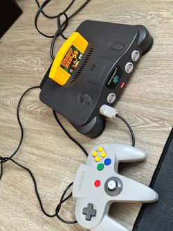 Nintendo 64 with donkey kong