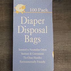 New 100-Pack Diaper Disposal Bags