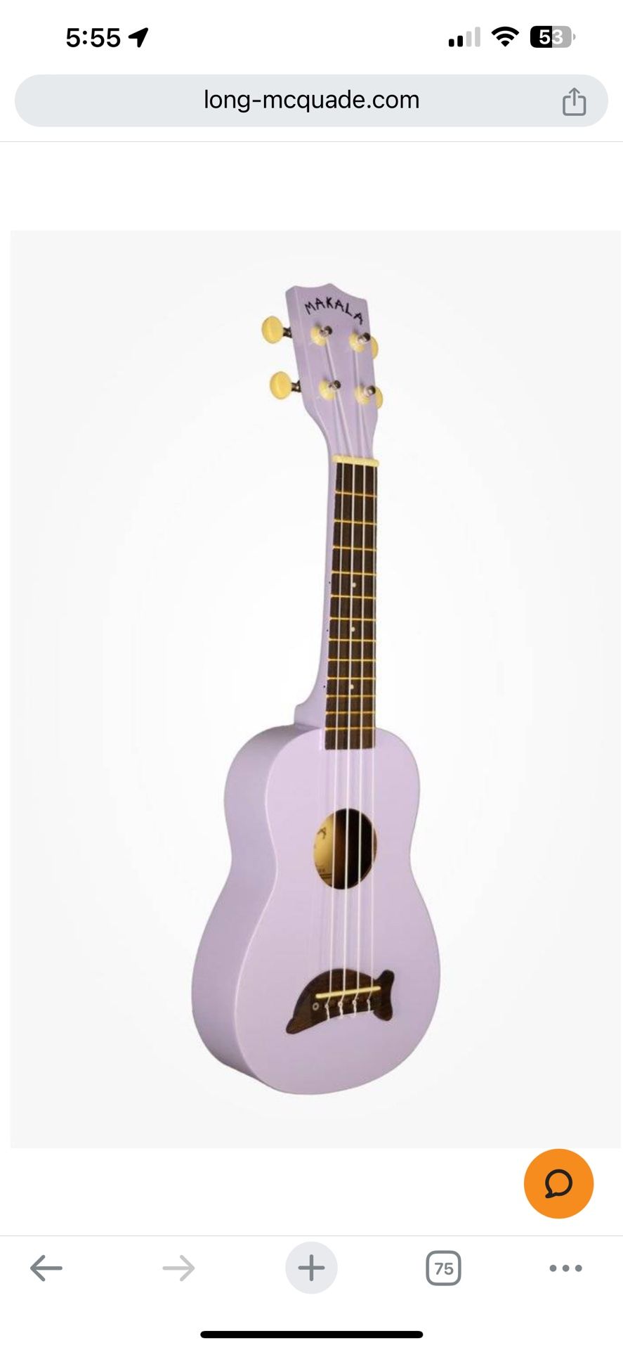 Dolphin Ukulele - Purple