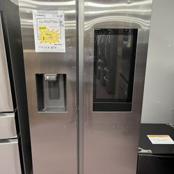 Refrigerator, Samsung Open Box 36” Side By Side Refrigerator Free Delivery With Warranty 
