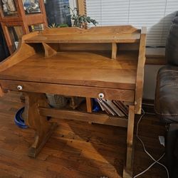 Antique Secretart Wooden Desk
