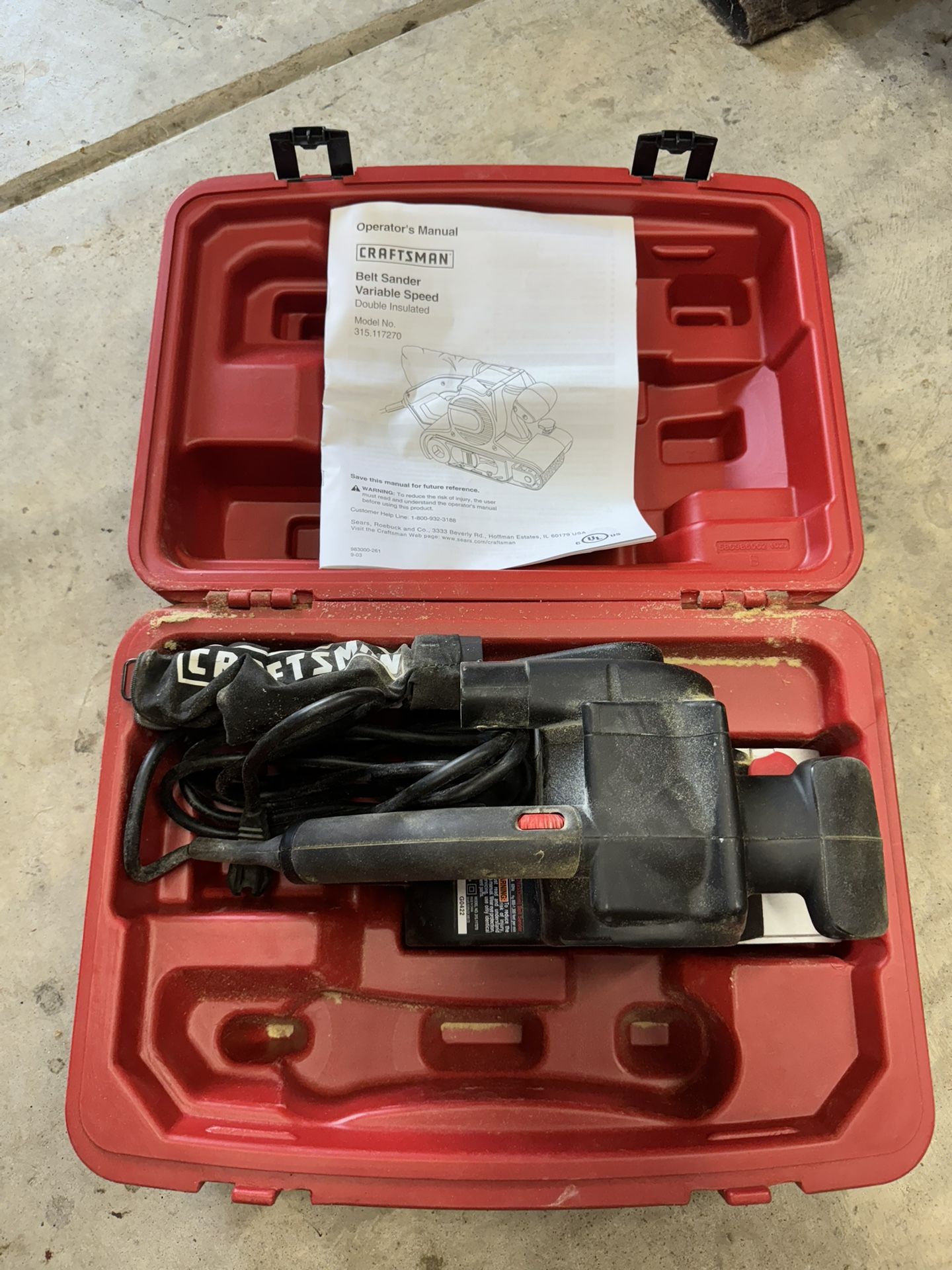 Craftsman Belt Sander