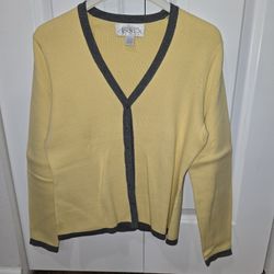 Casual Corner Matching Cardigan and Top - Size S