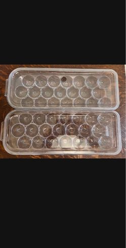 2  Plastic Egg Container for Refrigerator - Clear, 21 Count