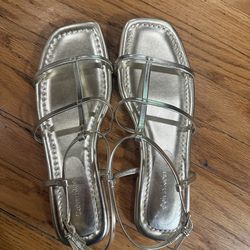 Calvin Klein Women’s Gold Sandals Size 8