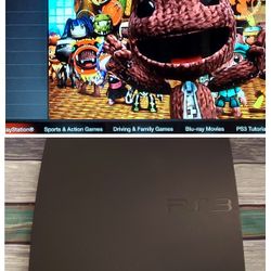 Sony PS3 Slim 150GB Ctrlr 9 Games HDMI & Power Cable Playstation 3 Factory Reset Professionally Refreshed