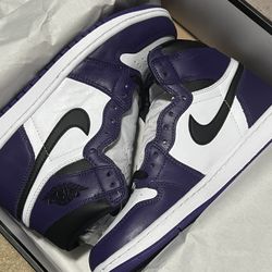 Jordan 1 Court Purple Size 8