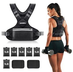 PACEARTH Adjustable Weighted Vest 4-10lbs