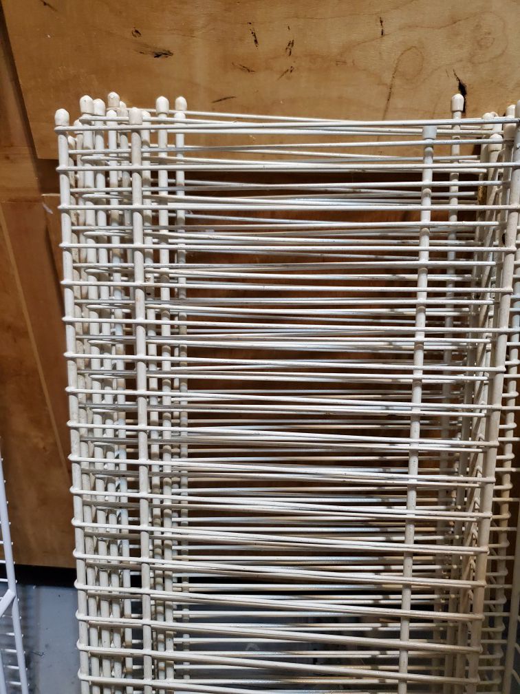 Wire Shelving 12" Off White
