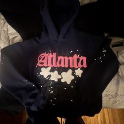 SP5der Navy blue Atlanta hoodie 