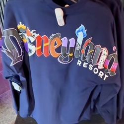 Disneyland 2025 Villains Spirit Jersey Blue Glow In The Dark Size XL New Parks