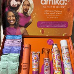 AMIKA: Hair Care All Hair Is Welcome Full Size Gift Box Kit New Full Sealed