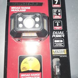 Husky 650-Lumens Broad Range Dual-Power Headlamp