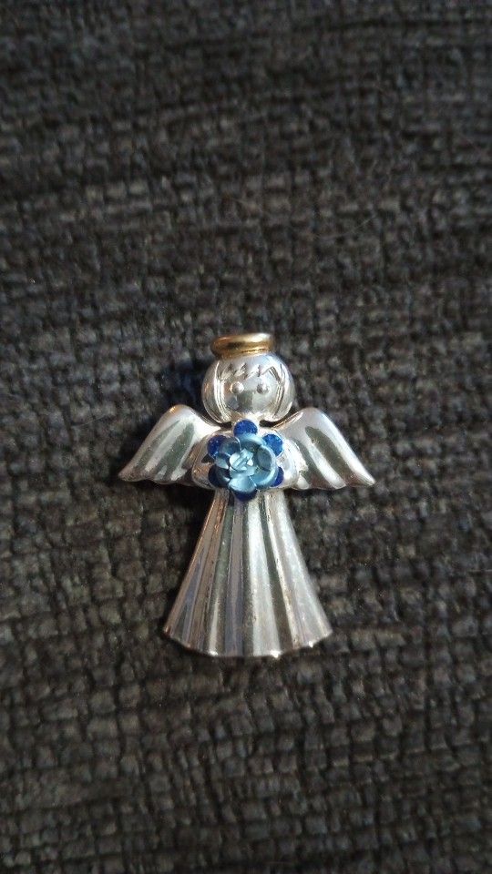 Vintage Holiday Angel Pin