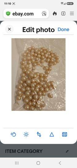 Bag of faux pearls