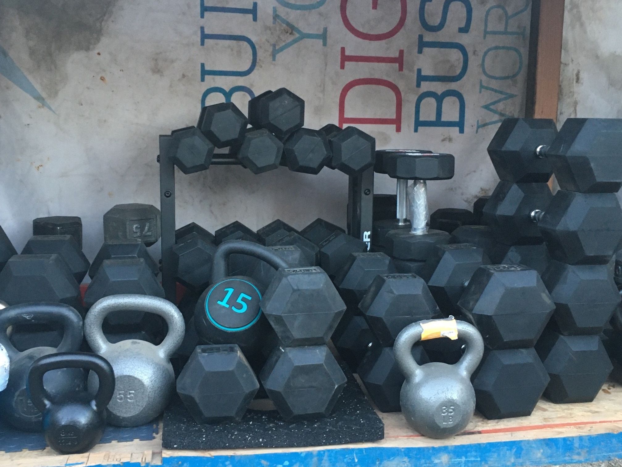 Rubber Hex Dumbbells 1.50 Per Pound