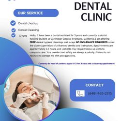 Free dental cleaning services