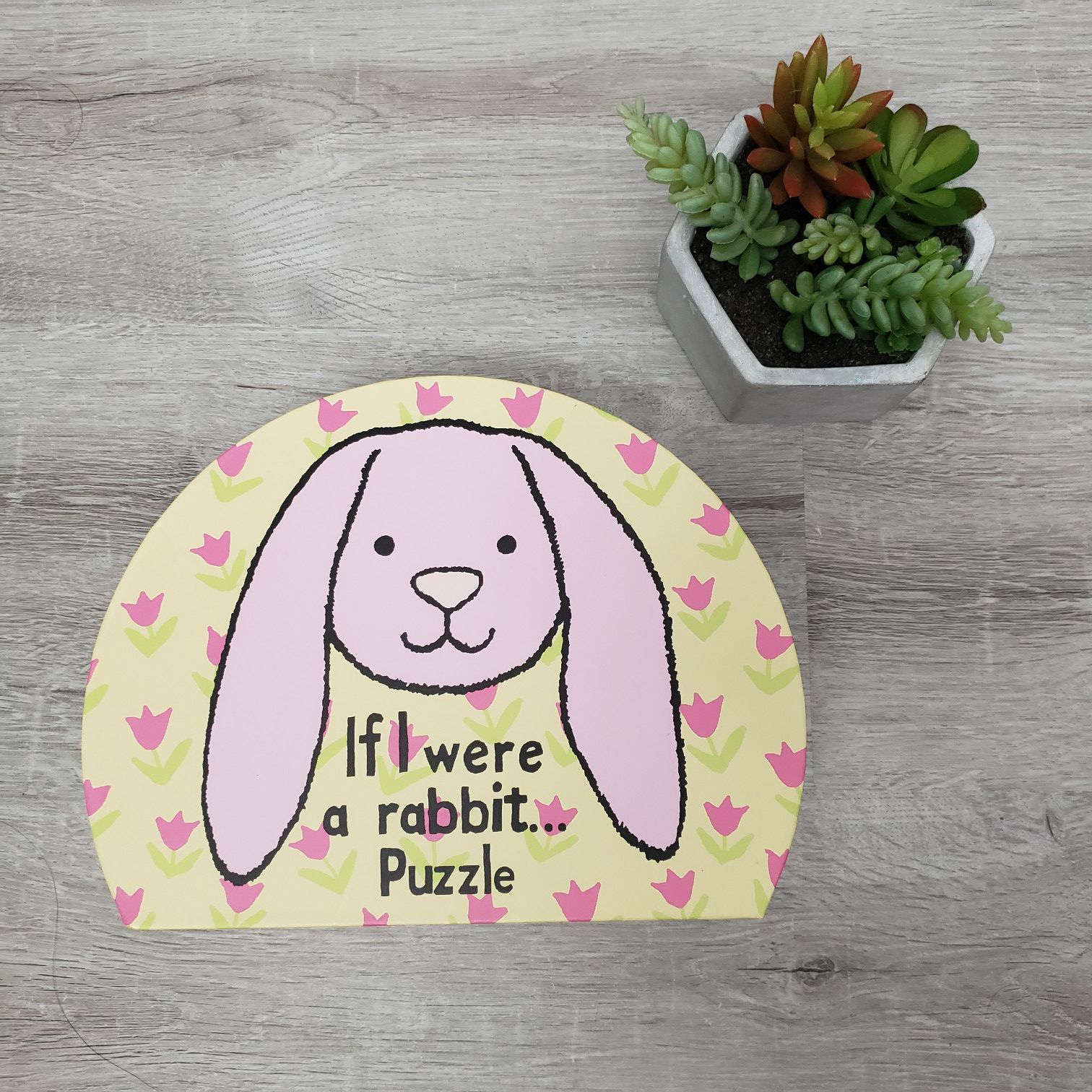 New Jellycat If I Were a Rabbit 15 piece toddler puzzle