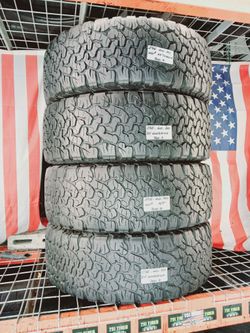 ✅ 4 NICE USED TIRES LT275/60R20 BF GOODRICH K02 ALL TERRAIN USED TIRES 275 60 20