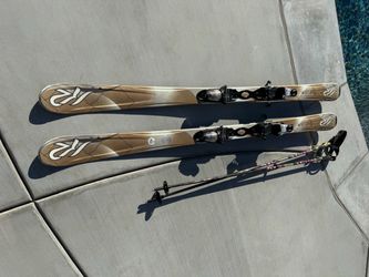 K2 Skis with Bindings and Poles size 153