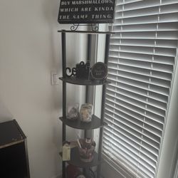 Corner Shelf And Black Shelf $15 For Both!!