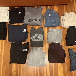 Nike, Carhartt, Northface Clothing - Men/Teen