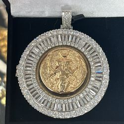 Brand New, Gold Coin With Custom Pendant