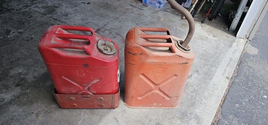 Vintage Military Gas Tanks