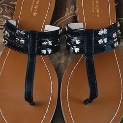 Kate Spade  Leather  Sandals Size 10 M ( Never Used )