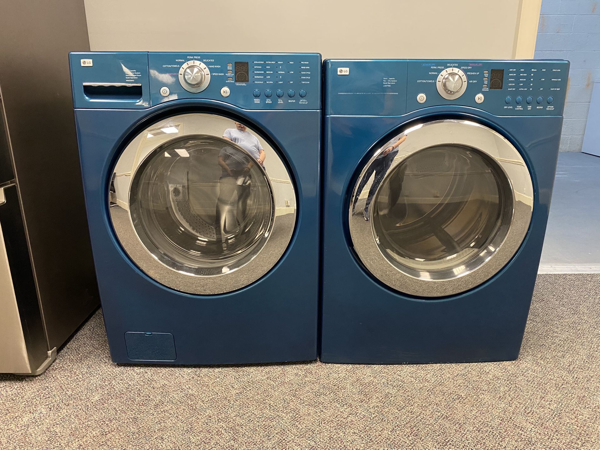 teal lg washer and dryer