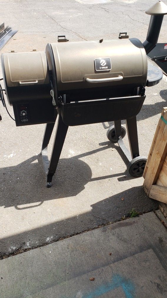 Z GRILLS ZPG-450A 2023 Upgrade Wood Pellet Grill & Smoker 6 in 1 BBQ Grill Auto Temperature Control, 450 5pmSq in Bronze