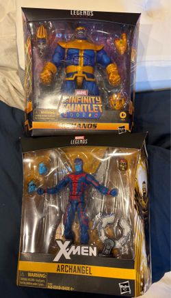 Marvel Legends Archangel and Thanos