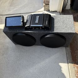 JL W3-D4 Old School Recently Both Speakers Refoam  Dual Voice Coil In Excellent condition Comes In A Seal Ported Box 400 Watts Bose Amp