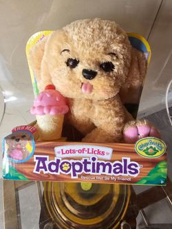 Cabbage Patch Kids Adoptimals Lots of Licks Puppy Dog Plush NEW 2018 Really Lick