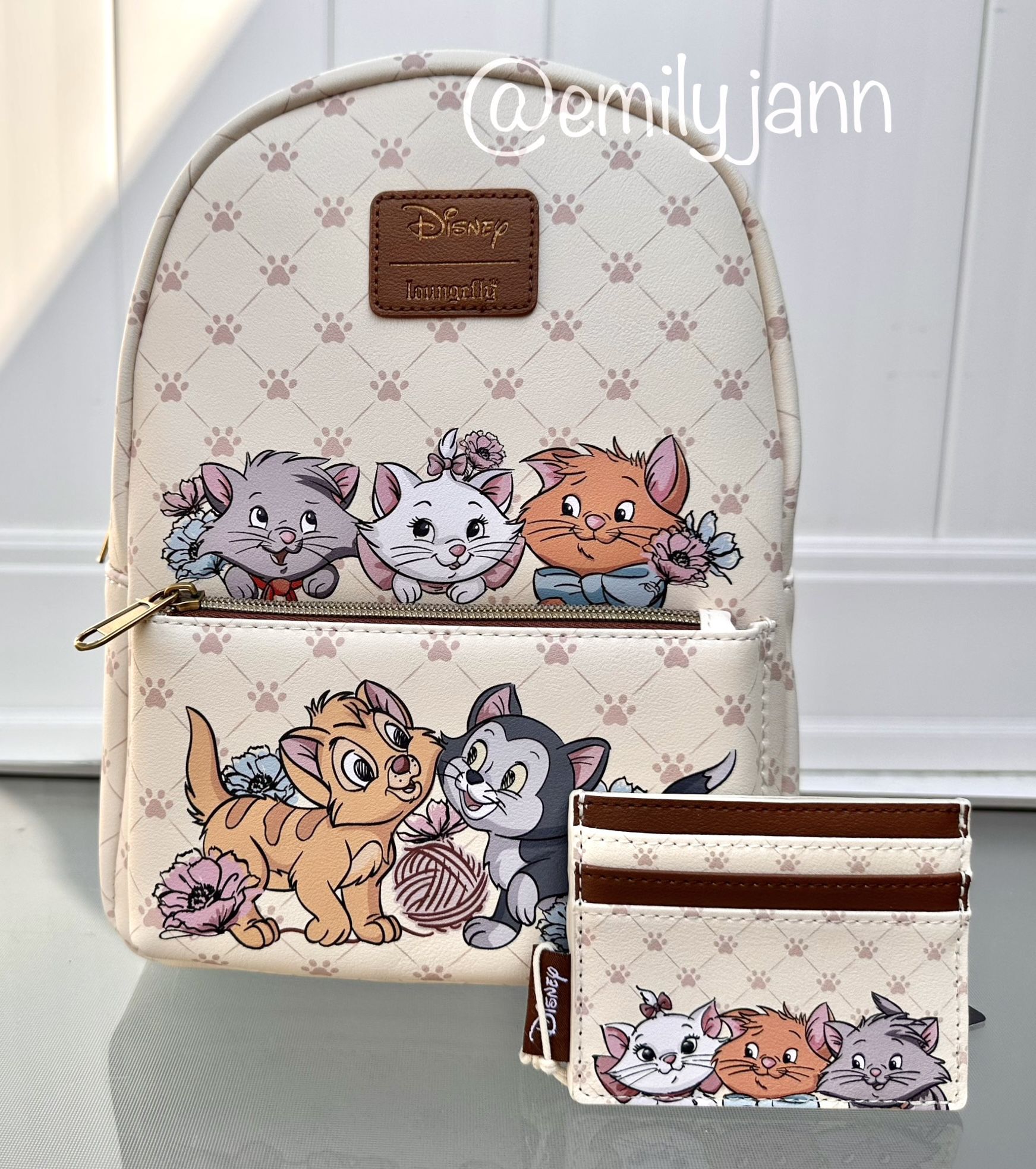Disney Cats Backpack Set