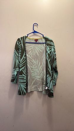 Merona Palm Leaf Print Open Cardigan