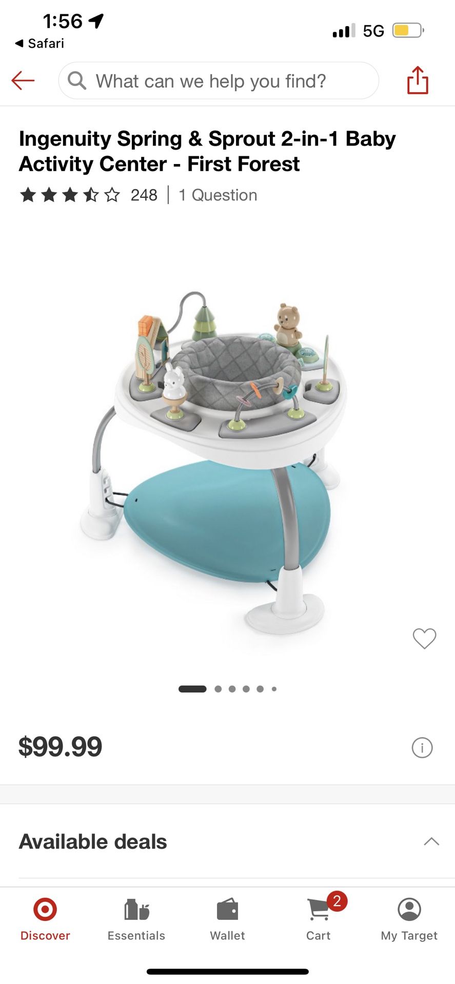 Ingenuity Baby Bouncer NEW