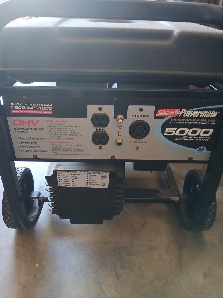 Coleman Powermate 5000. Generator