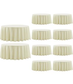 Round polyester fabric tablecloths